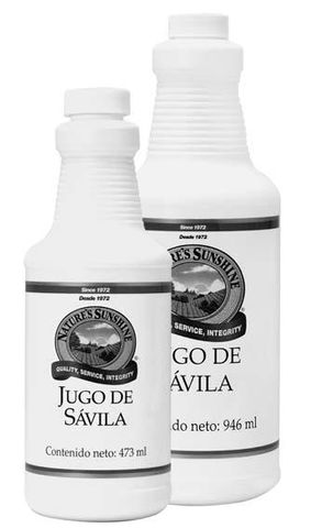 JUGO DE SÁVILA. $288.00 (473 ml), $457.00 (946 ml)